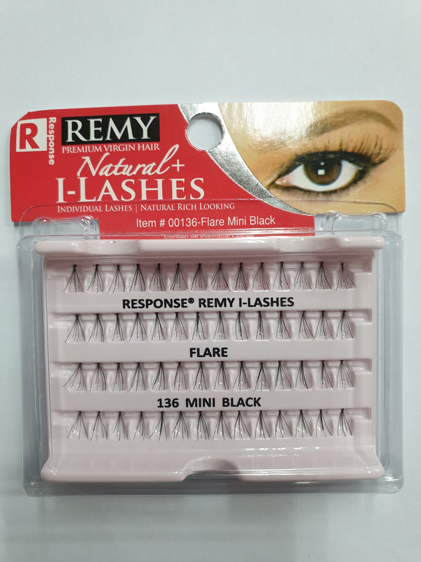 RESPONSE - REMY Natural+ I-Lashes #00136 FLARE MINI BLACK