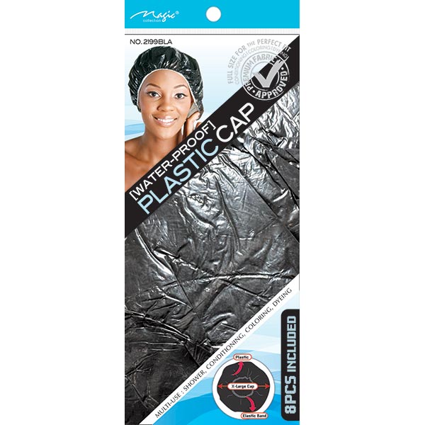MAGIC COLLECTION - Water-Proof Plastic Cap BLACK