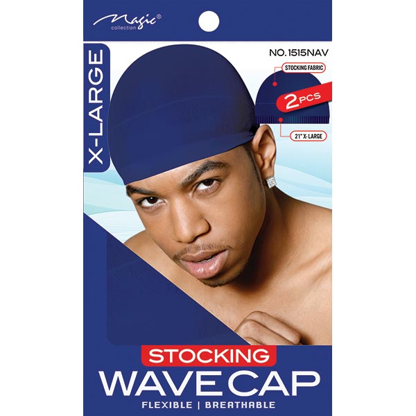 MAGIC COLLECTION - Stocking Wave Cap X-Large NAVY