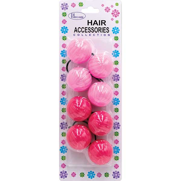 BLOSSOM - Hair Accessories Hair Knockers 4PCs H.PINK/L.PINK #PPP08-04