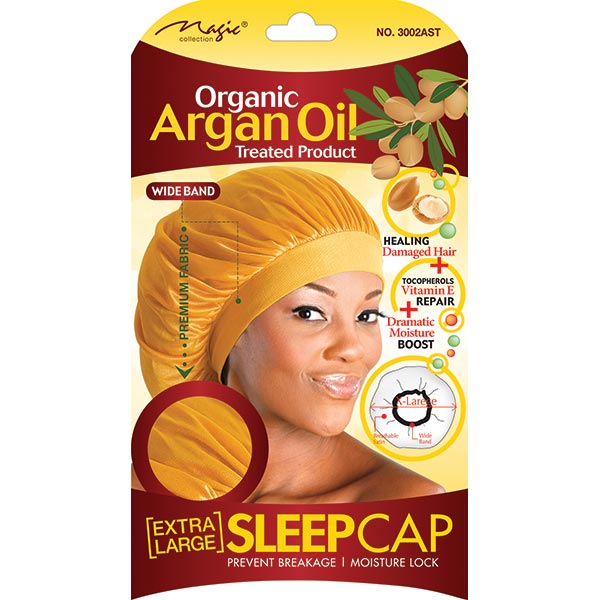 MAGIC COLLECTION - Argan Oil Infused Extra Large Sleep Cap ASSORTED