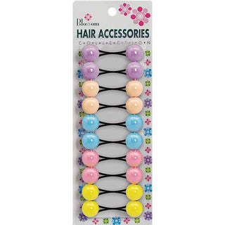 BLOSSOM - Hair Accessories Hair Knockers 10PCs PASTEL PP/LB/YL/PIN/PEA #PPP01-13M5