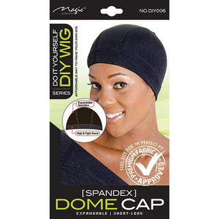 MAGIC COLLECTION - Spandex Dome Cap Short-Look BLACK
