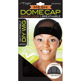 MAGIC COLLECTION - Mesh Dome Cap Short-Look BLACK