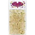 BEAUTY COLLECTION - Regular Hair Beads Metallic Gold