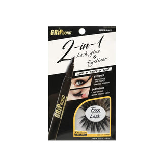 EBIN - GRIP BOND 2-IN-1 EYELINER GLUE - BLACK