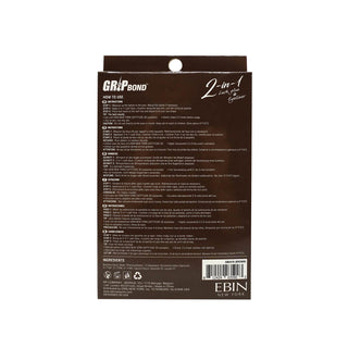 EBIN - GRIP BOND 2-IN-1 EYELINER GLUE - BROWN