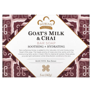 NUBIAN - Goat's Milk & Chai Bar Soap Soothing & Hdyrating