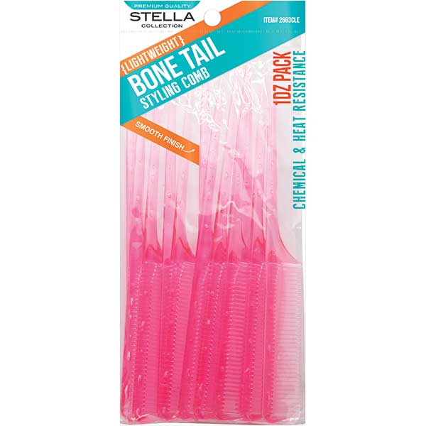 STELLA COLLECTION - Comb Bone Tail Comb (BULK) Assorted