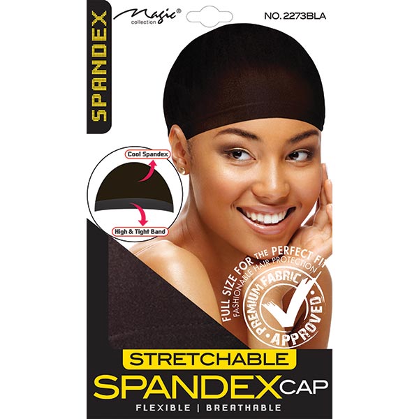 MAGIC COLLECTION - Stretchable Spandex Cap BLACK