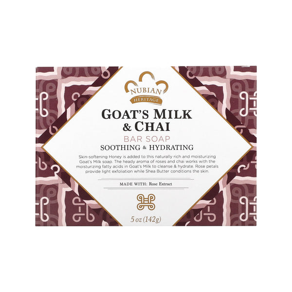 NUBIAN - Goat's Milk & Chai Bar Soap Soothing & Hdyrating