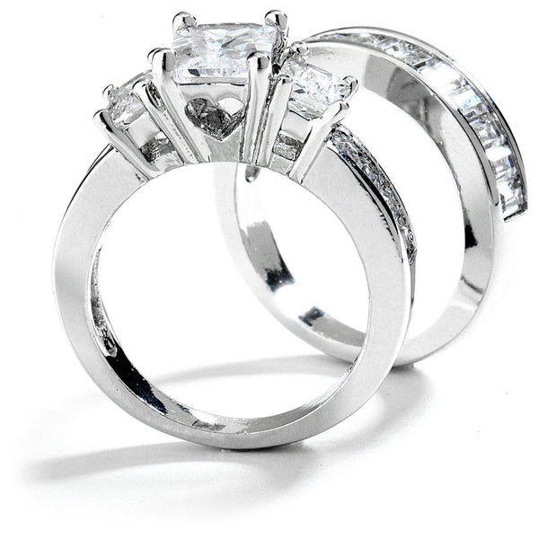 JOY JEWELRY - Cubic Zirconia Silver Ring (99R-036)