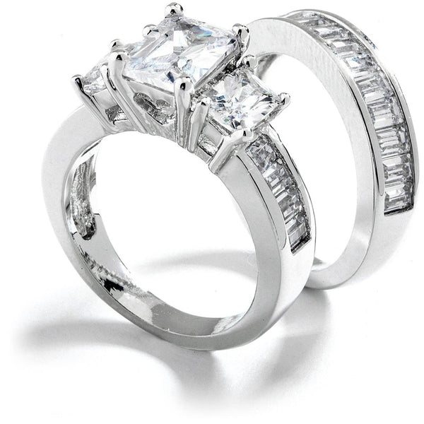 JOY JEWELRY - Cubic Zirconia Silver Ring (99R-036)