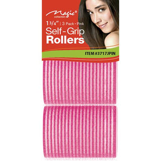 MAGIC COLLECTION - 1 3/4" Self-Grip Rollers 3PCs Jumbo PINK