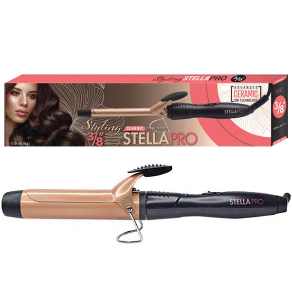 STELLA PRO - Professional Ceramic Spring Grip Curling Iron 1 1/4