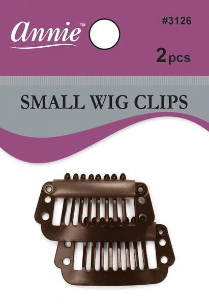 ANNIE - Small Wig Clips 2PCs BROWN #3126