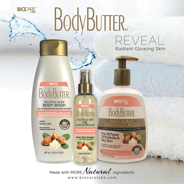 BIOCARE LABS - Body Butter Body Wash Youthful Glow Cocoa Butter & Shea Butter