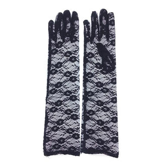 MAGIC COLLECTION - Lace Glove Elbow BLACK #SGL002BLA