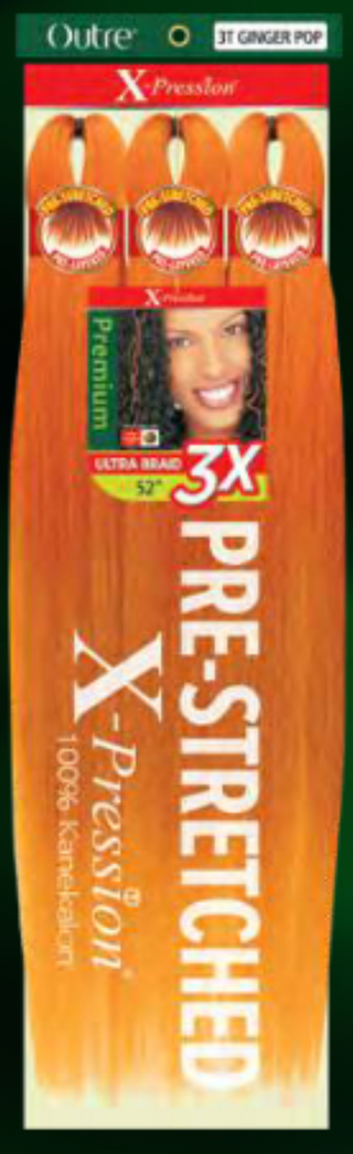 Buy 3t-ginger-pop OUTRE - X-PRESSION PRE-STRETCHED BRAID 3X 52" (FINISHED: 26")