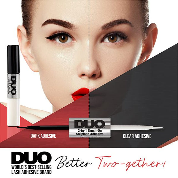 ARDELL - DUO Adhesive 2-IN-1 Brush On CLEAR/DARK