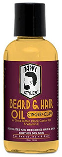 NAPPY STYLES - Beard & Hair Oil Ginger & Clay