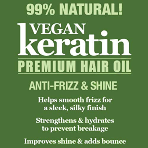 Difeel - Vegan Keratin Premium Hair Oil - Anti Frizz & Shine