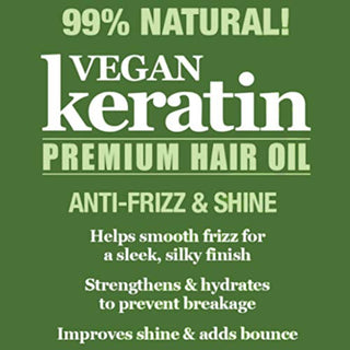 Difeel - Vegan Keratin Premium Hair Oil - Anti Frizz & Shine