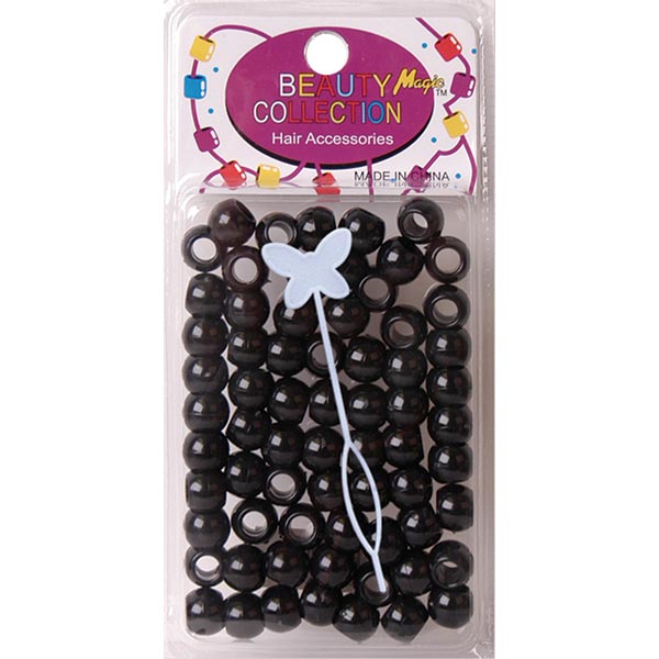BEAUTY COLLECTION - Regular Round Bead Hair Bead 200PCs Black