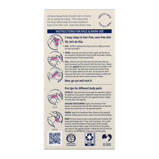 Nair - Hair Remover Wax Ready Strips For Face & Bikini