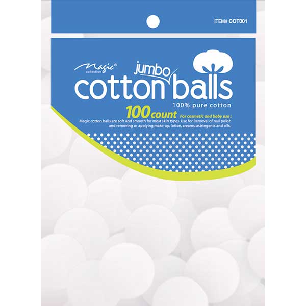 MAGIC COLLECTION - 100 Cotton Balls JUMBO