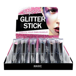 MAGIC COLLECTION - Glitter Stick PINK/LIME/PUR/TURQ/BRONZ/RED 1PC