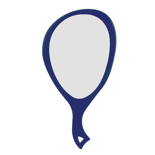 MAGIC COLLECTION - Tear Drop Shaped Hand Mirror BLUE FRAME