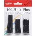 ANNIE - Hair Pins 100PCs BLACK #3317