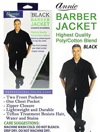 ANNIE - Barber Jacket X-LARGE BLACK #3952