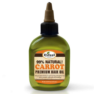 Difeel - Premium Natural Hair Oil - Carrot Oil with Vitamins A & E