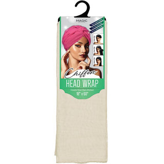 Buy ivory MAGIC COLLECTION - Chiffon Head Wrap (12 COLORS)