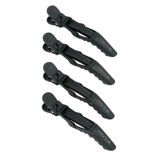 COLOR TRAK - The Rubberized Croc Clips 4PCs BLACK