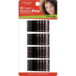 MAGIC COLLECTION - Hair Bobby Pins 60PCs Dark Brown