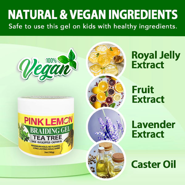 PINK LEMON - Braiding Gel Tea Tree