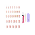 KISS - CORE DESIGN TREND SPRING GLUE-ON NAIL SHORT - HOPPY DAYS