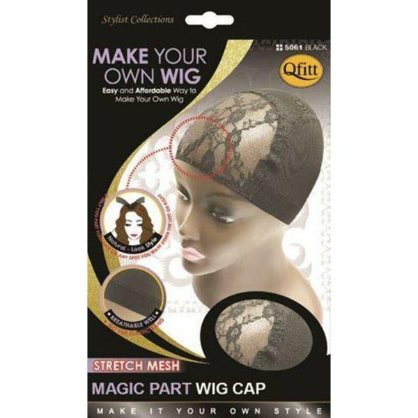 Qfitt - STRETCH MESH WIG CAP #5061 BLACK