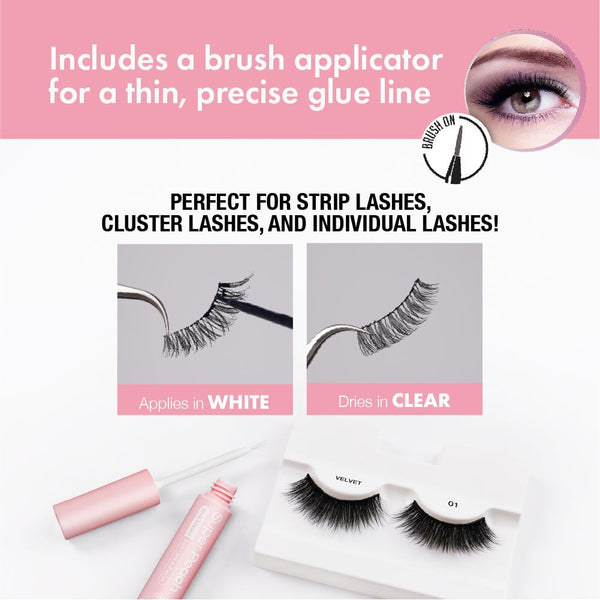 KISS - Fruit Infused Clear Eyelash Adhesive Peach Clear