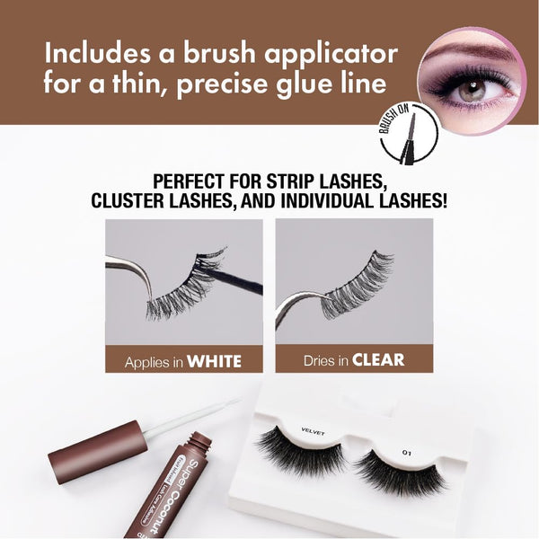 KISS - Fruit Infused Clear Eyelash Adhesive Coconut Clear