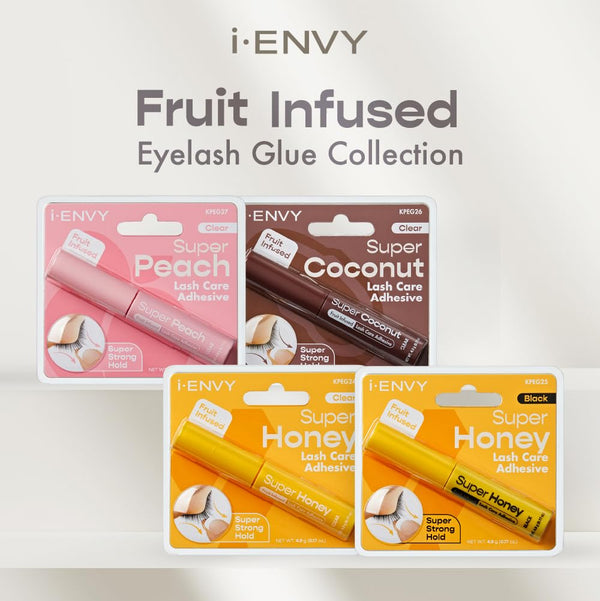 KISS - Fruit Infused Clear Eyelash Adhesive Honey Black