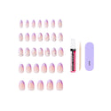KISS - CORE DESIGN TREND SPRING GLUE-ON NAIL MEDIUM - CHASING SUNSHINE