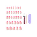 KISS - CORE DESIGN TREND SPRING GLUE-ON NAIL MEDIUM - SHINING BRIGHT