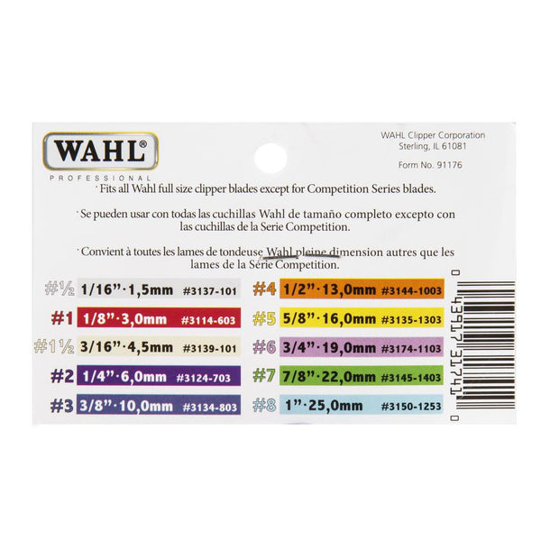 WAHL - Professional Color Coded Comb Attachment #3137-101 - Grey #1/2 - 1/16