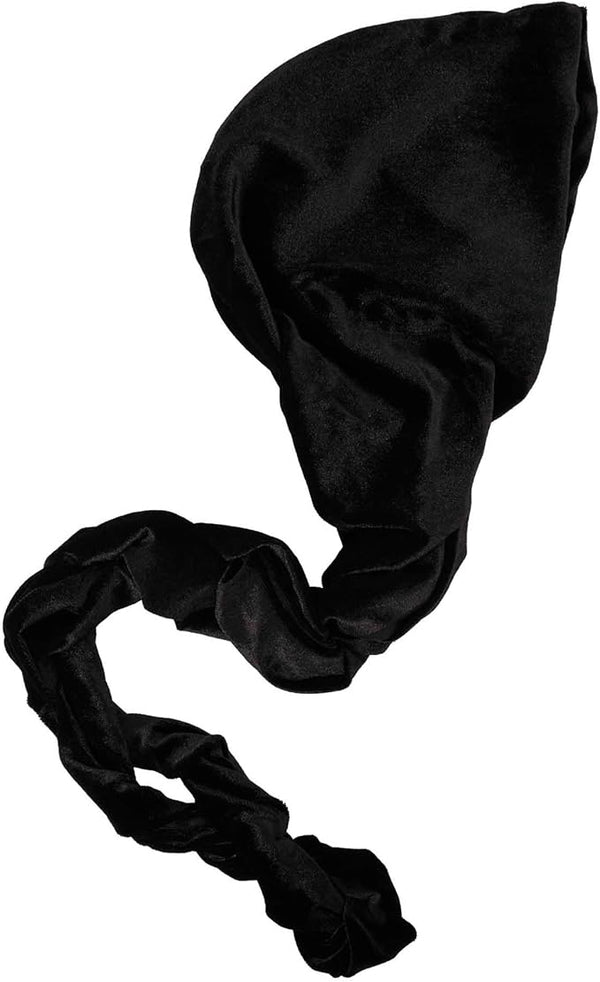 KISS - RED SATIN LINED HALO TURBAN VELVET BLACK