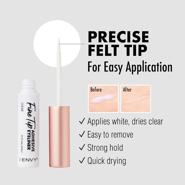 KISS - FINE TIP ADHESIVE EYELINER - CLEAR (Copy)