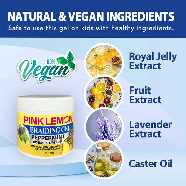 PINK LEMON - Braiding Gel Peppermint
